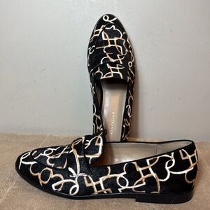 ANN TAYLOR calf hair flats